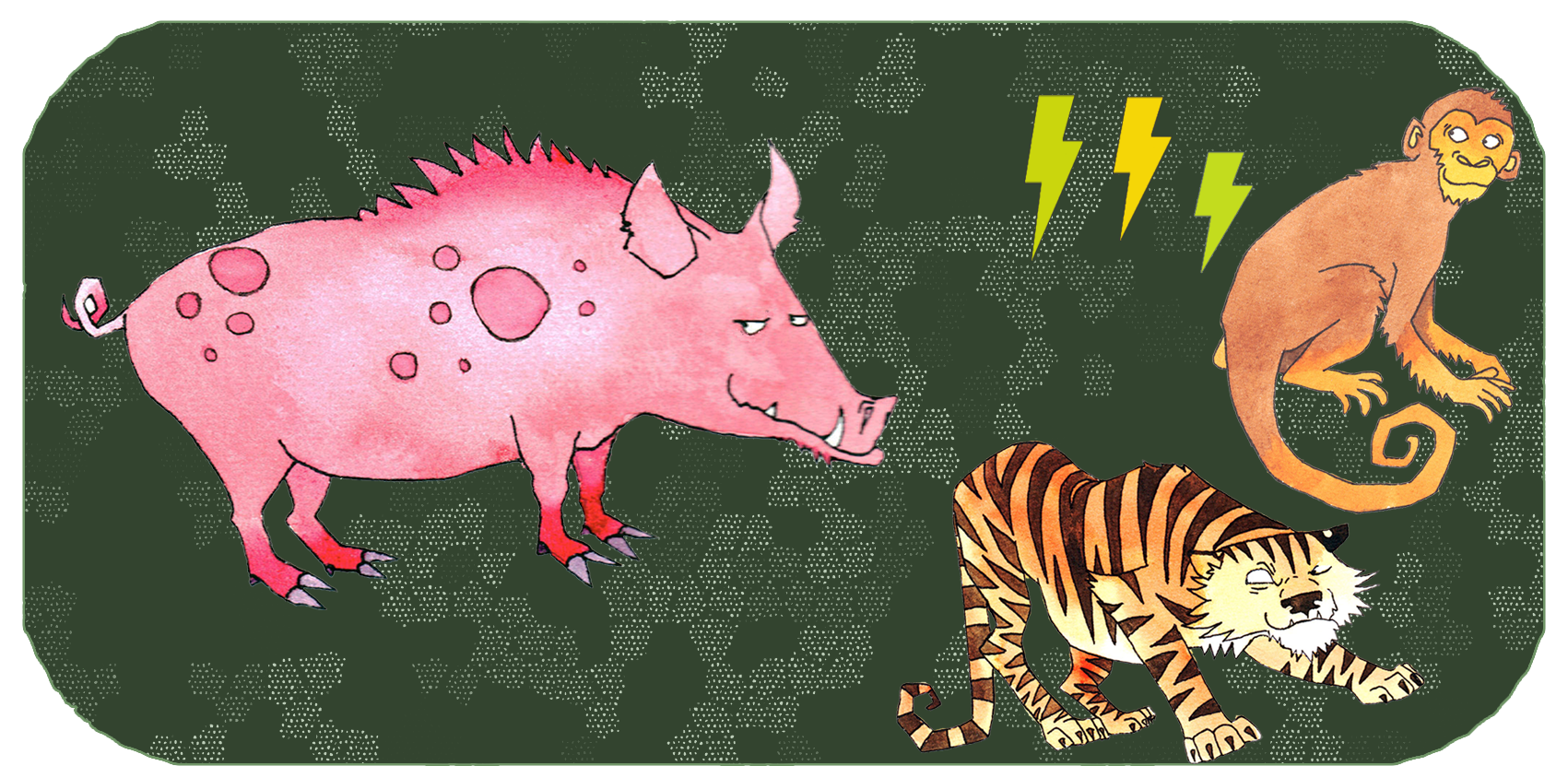 Animales del zodiaco chino | 3 años de distancia | Cerdo